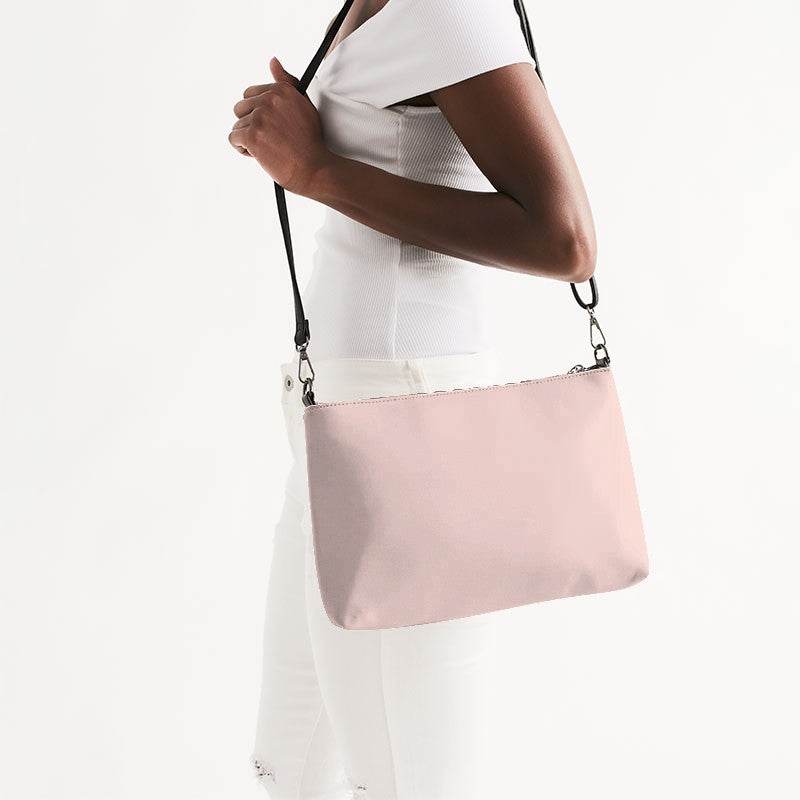 Light Neutral Red Zip Pouch (R-NE-LI) - Side CloseUp