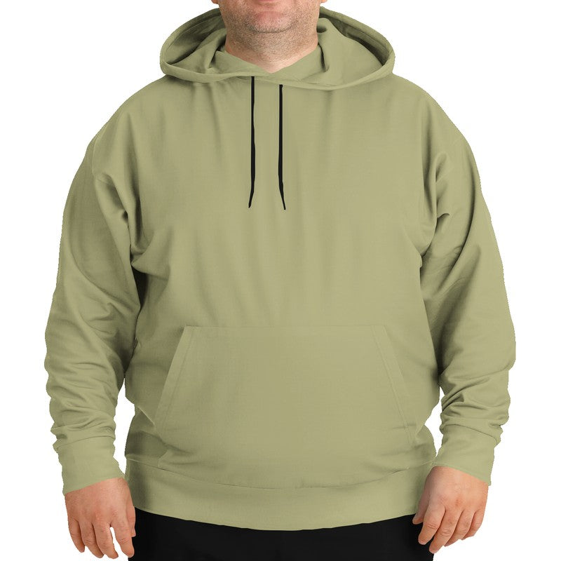 Light Olive Hoodie PLUS (LY2-FM-ML) - Man Front PLUS