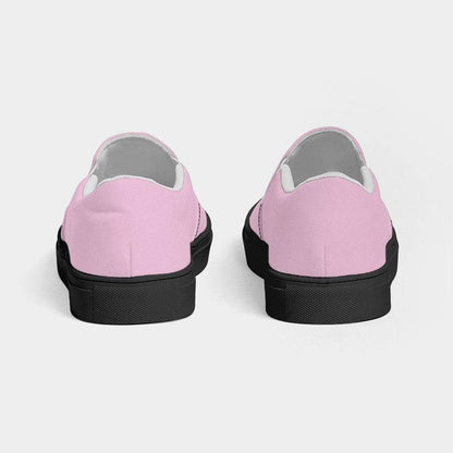 Light Pink Men's Slip-On Canvas Sneakers (PIM2-FM-LI) - Back