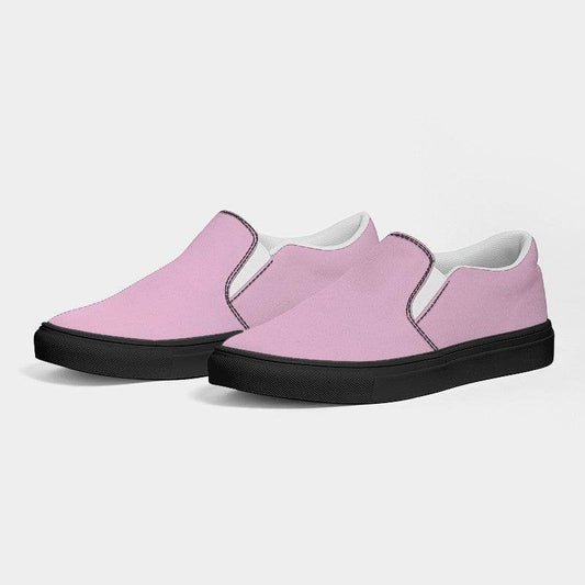 Light Pink Women's Slip-On Canvas Sneakers (PIM2-FM-LI) - Side 3