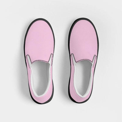 Light Pink Women's Slip-On Canvas Sneakers (PIM2-FM-LI) - Top