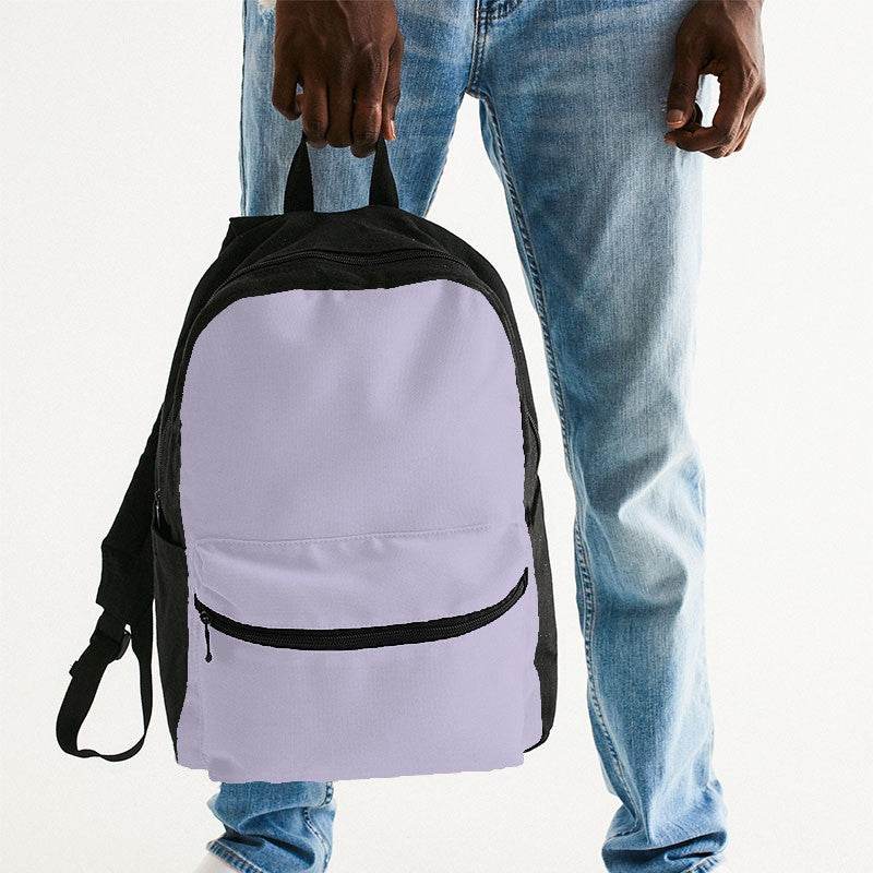 Light Purple Canvas Backpack (PU-FM-LI) - Man Holding
