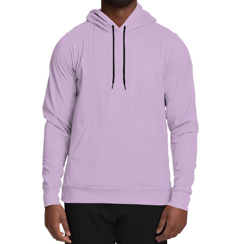 Light Purple Hoodie Unisex with PLUS sizes Bright Pale Pastel Purple C15M30Y0K0