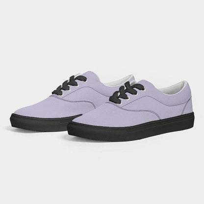 Light Purple Men's Canvas Sneakers (PU-FM-LI) - Side 3