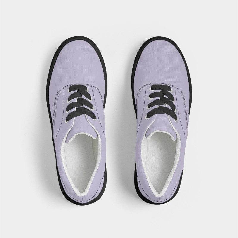 Light Purple Women's Canvas Sneakers (PU-FM-LI) - Top
