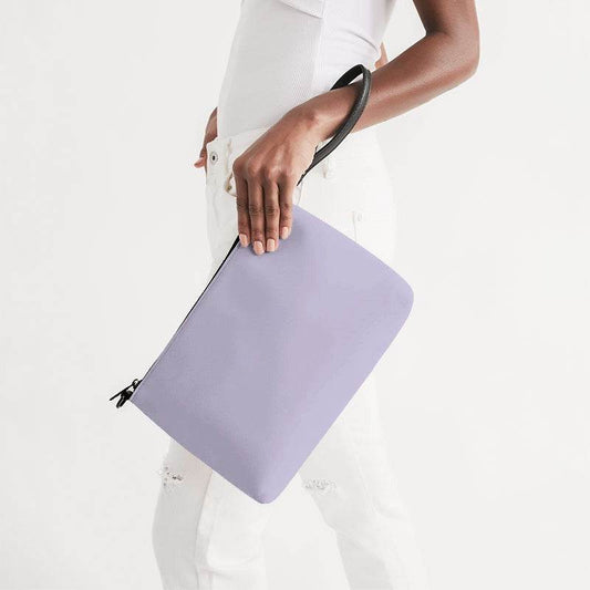 Light Purple Zip Pouch (PU-FM-LI) - Side Holding