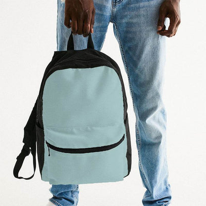 Lightened Fully-Muted Blue-Green Canvas Backpack (CBG2-FM-LG) - Man Holding