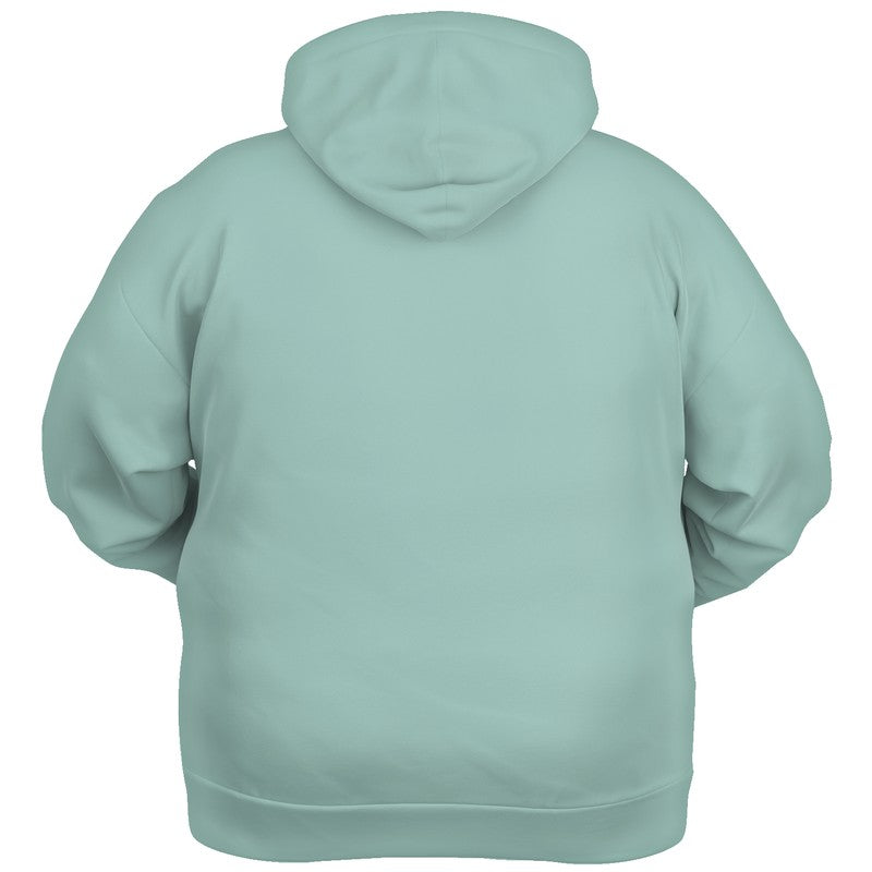 Lightened Fully-Muted Blue-Green Hoodie PLUS (BG-FM-LG) - Ghost Back PLUS
