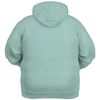 Lightened Fully-Muted Blue-Green Hoodie PLUS (BG-FM-LG) - Ghost Back PLUS