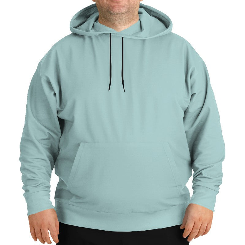 Lightened Fully-Muted Blue-Green Hoodie PLUS (CBG2-FM-LG) - Man Front PLUS