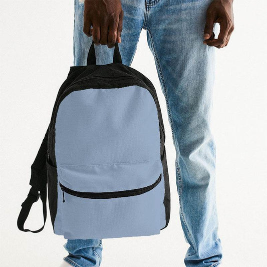 Lightened Fully-Muted Blue Canvas Backpack (IB2-FM-LG) - Man Holding