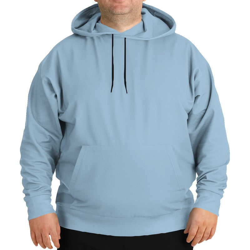 Lightened Fully-Muted Blue Hoodie PLUS (B-FM-LG) - Man Front PLUS