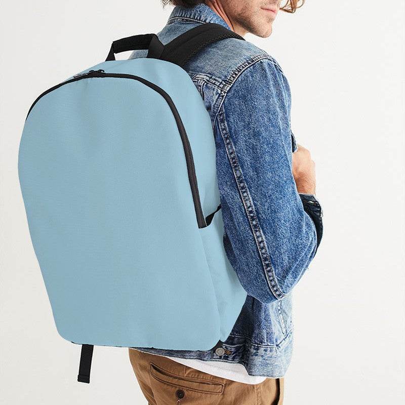 Lightened Fully-Muted Cyan Waterproof Backpack (BC2-FM-LG) - Man CloseUp