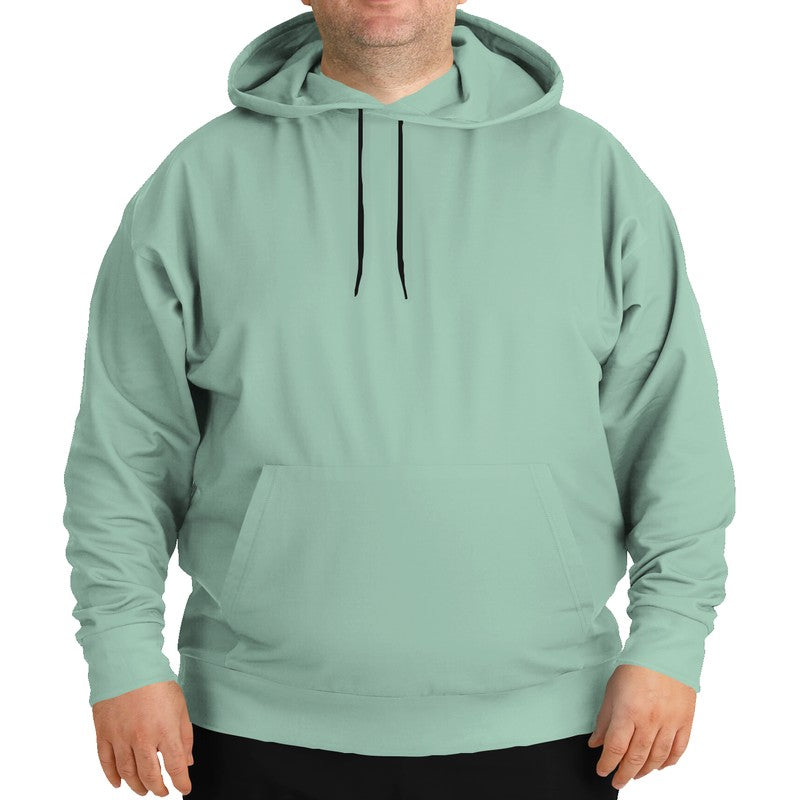 Lightened Fully-Muted Green Hoodie PLUS (BGG2-FM-LG) - Man Front PLUS