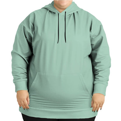 Lightened Fully-Muted Green Hoodie PLUS (BGG2-FM-LG) - Woman Front PLUS