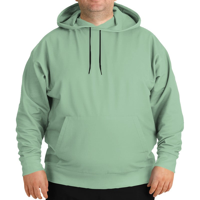 Lightened Fully-Muted Green Hoodie PLUS (G-FM-LG) - Man Front PLUS