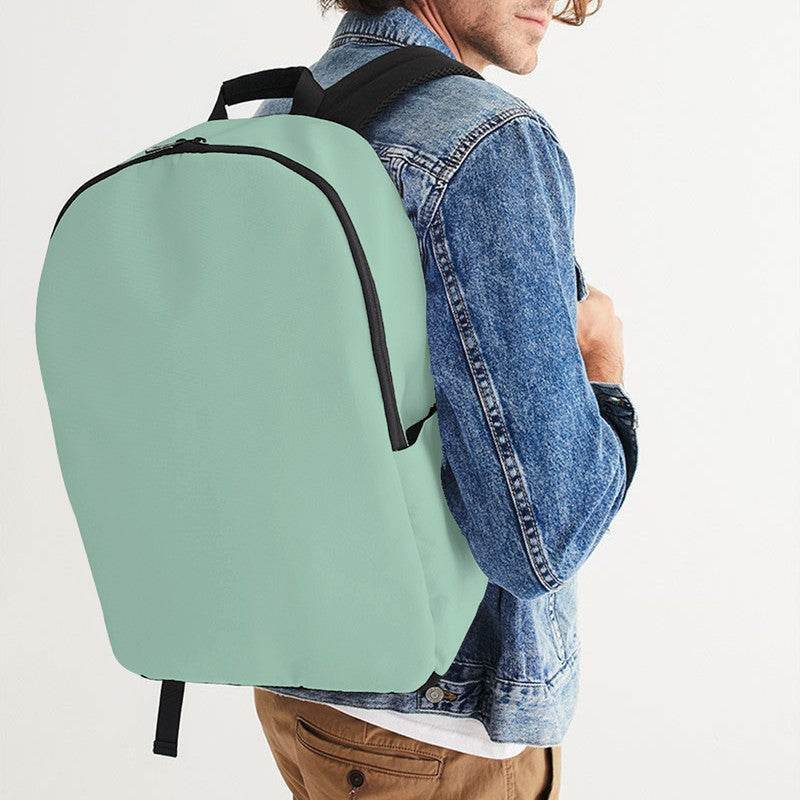 Lightened Fully-Muted Green Waterproof Backpack (BGG2-FM-LG) - Man CloseUp