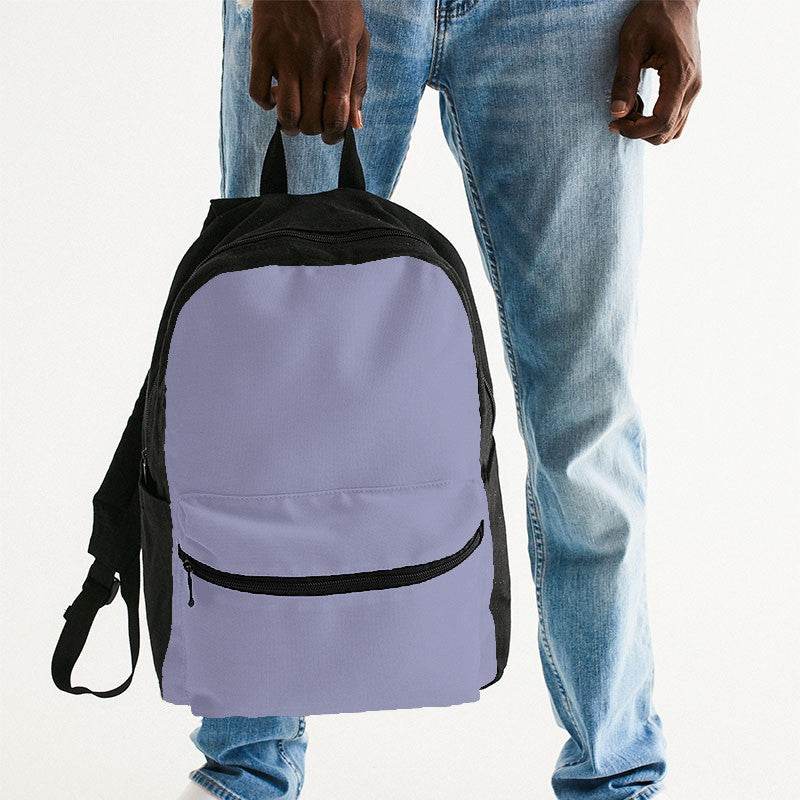 Lightened Fully-Muted Indigo Canvas Backpack (PUI2-FM-LG) - Man Holding