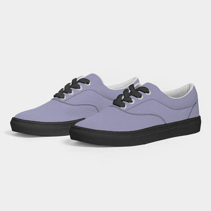 Lightened Fully-Muted Indigo Men's Canvas Sneakers (PUI2-FM-LG) - Side 3