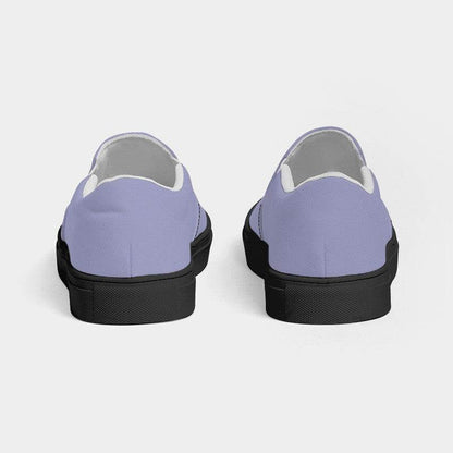 Lightened Fully-Muted Indigo Men's Slip-On Canvas Sneakers (PUI2-FM-LG) - Back