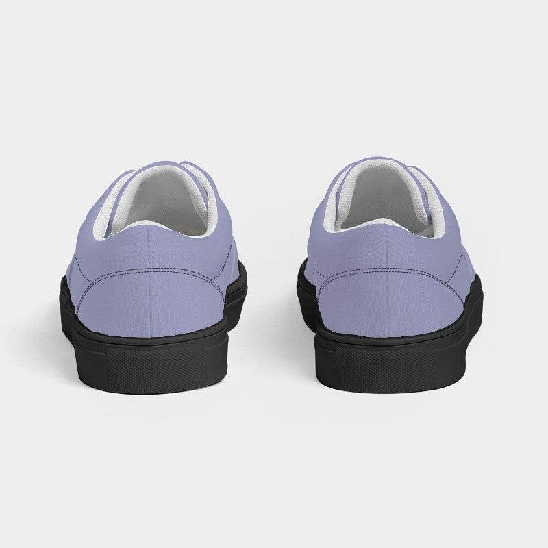 Lightened Fully-Muted Indigo Women's Canvas Sneakers (PUI2-FM-LG) - Back
