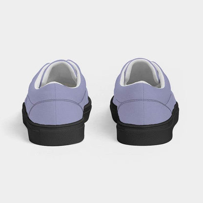 Lightened Fully-Muted Indigo Women's Canvas Sneakers (PUI2-FM-LG) - Back
