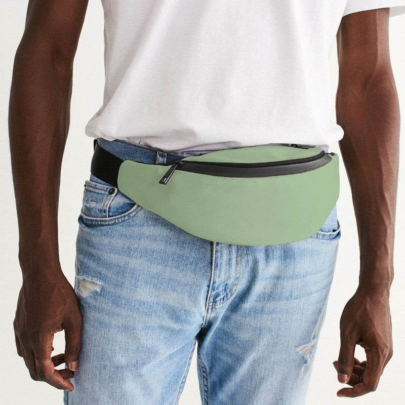 Lightened Fully-Muted Lime Belt Bag (GL2-FM-LG) - Man Front CloseUp