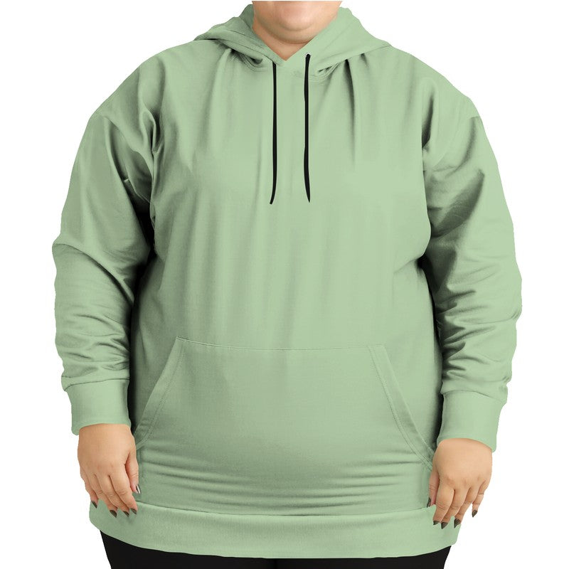 Lightened Fully-Muted Lime Hoodie PLUS (GL2-FM-LG) - Woman Front PLUS