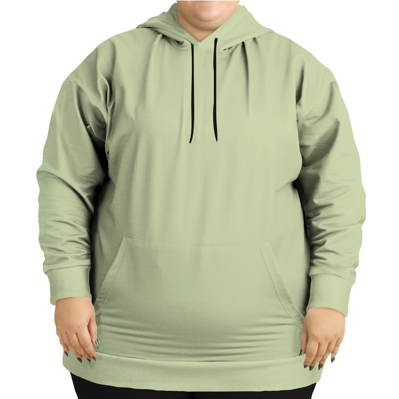 Lightened Fully-Muted Lime Hoodie PLUS (L-FM-LG) - Woman Front PLUS