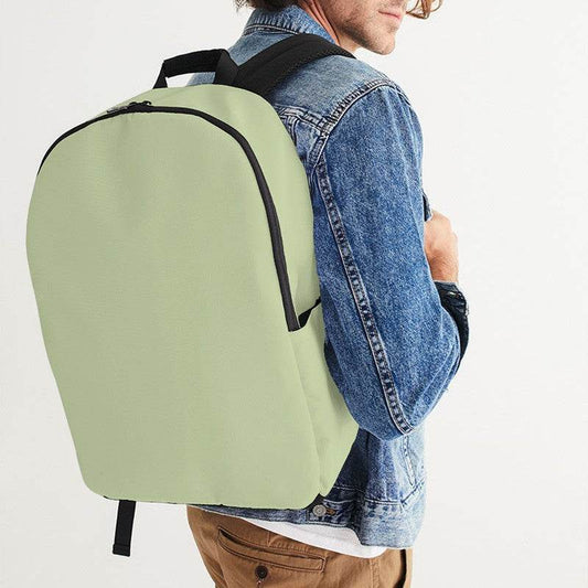 Lightened Fully-Muted Lime Waterproof Backpack (L-FM-LG) - Man CloseUp