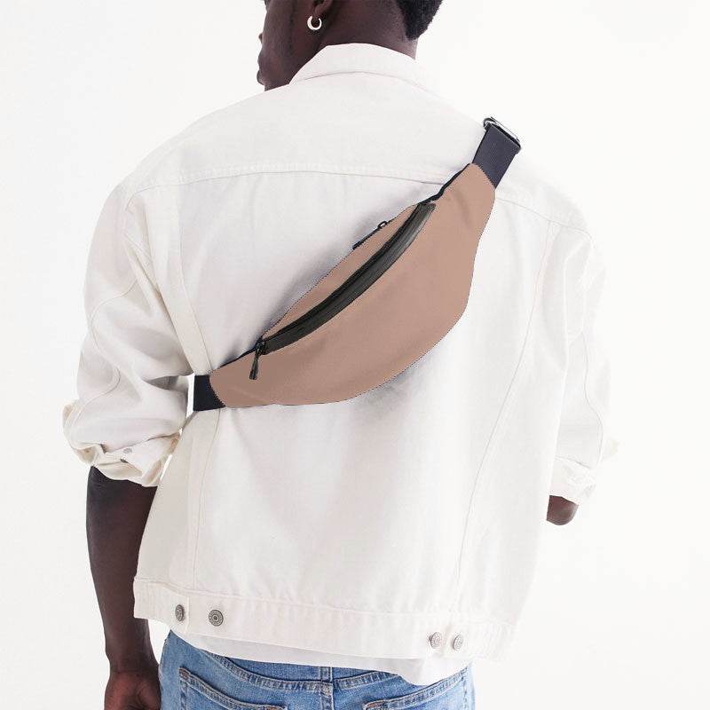 Lightened Fully-Muted Orange Belt Bag (OR2-FM-LG) - Man Back