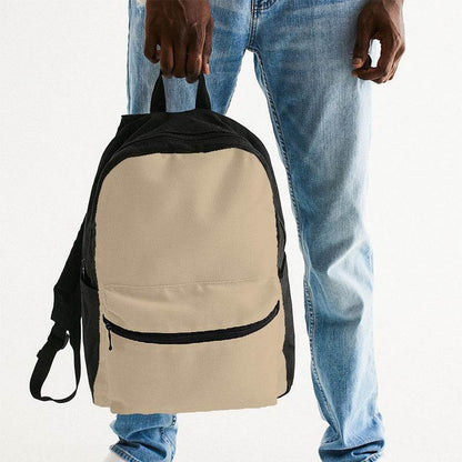 Lightened Fully-Muted Orange Canvas Backpack (YO2-FM-LG) - Man Holding