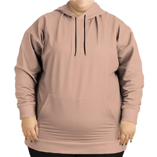 Lightened Fully-Muted Orange Hoodie PLUS (OR2-FM-LG) - Woman Front PLUS