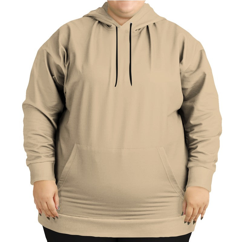 Lightened Fully-Muted Orange Hoodie PLUS (YO2-FM-LG) - Woman Front PLUS