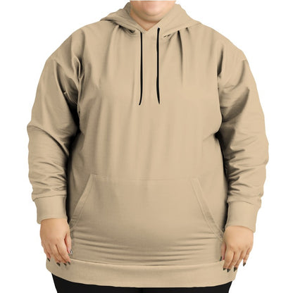 Lightened Fully-Muted Orange Hoodie PLUS (YO2-FM-LG) - Woman Front PLUS