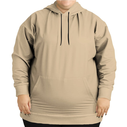 Lightened Fully-Muted Orange Hoodie PLUS (YO2-FM-LG) - Woman Front PLUS