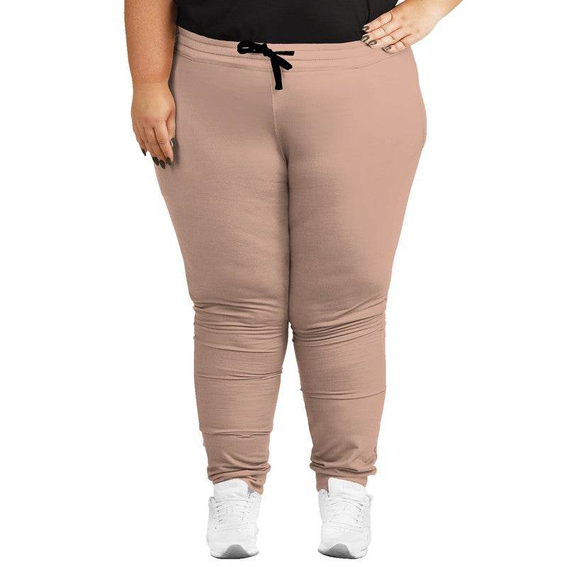 Lightened Fully-Muted Orange Joggers PLUS (OR2-FM-LG) - Woman Front PLUS