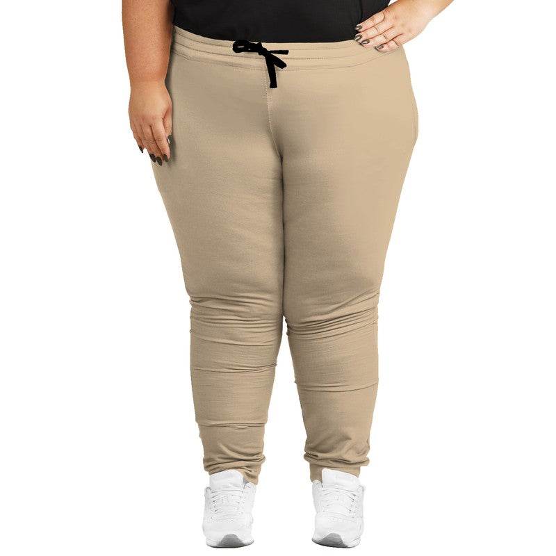 Lightened Fully-Muted Orange Joggers PLUS (YO2-FM-LG) - Woman Front PLUS