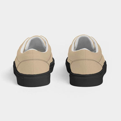 Lightened Fully-Muted Orange Women's Canvas Sneakers (YO2-FM-LG) - Back