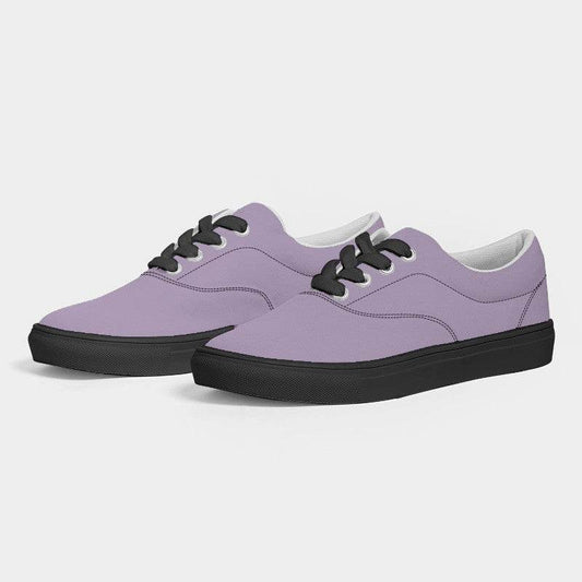 Lightened Fully-Muted Purple Men's Canvas Sneakers (MPU2-FM-LG) - Side 3