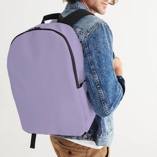Lightened Fully-Muted Purple Waterproof Backpack (PU-FM-LG) - Man CloseUp