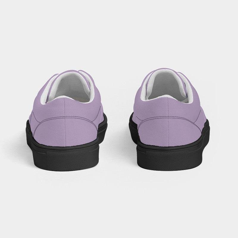 Lightened Fully-Muted Purple Women's Canvas Sneakers (MPU2-FM-LG) - Back
