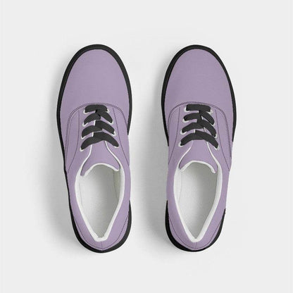 Lightened Fully-Muted Purple Women's Canvas Sneakers (MPU2-FM-LG) - Top