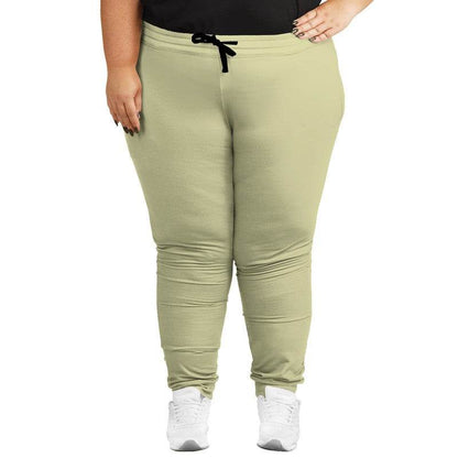 Lightened Fully-Muted Yellow Joggers PLUS (LY2-FM-LG) - Woman Front PLUS