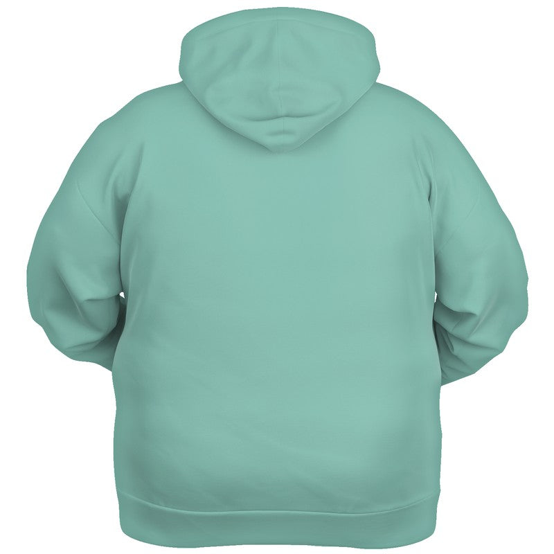Lightened Muted Blue-Green Hoodie PLUS (BG-MU-LG) - Ghost Back PLUS