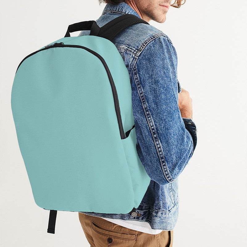 Lightened Muted Blue-Green Waterproof Backpack (CBG2-MU-LG) - Man CloseUp