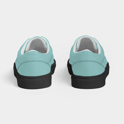 Lightened Muted Blue-Green Women's Canvas Sneakers (CBG2-MU-LG) - Back