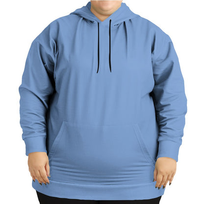 Lightened Muted Blue Hoodie PLUS (IB2-MU-LG) - Woman Front PLUS