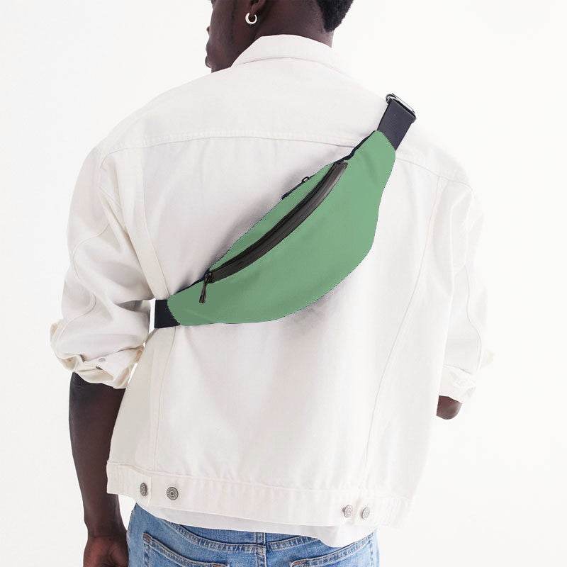 Lightened Muted Green Belt Bag (G-MU-LG) - Man Back