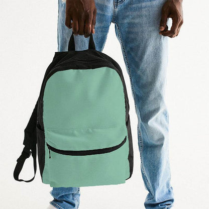 Lightened Muted Green Canvas Backpack (BGG2-MU-LG) - Man Holding
